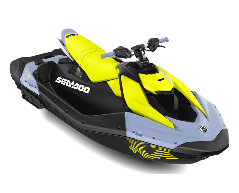 24 SEA DOO - SPARK 3UP TRIXX 90 - Vapor Blue / Neon Yellow