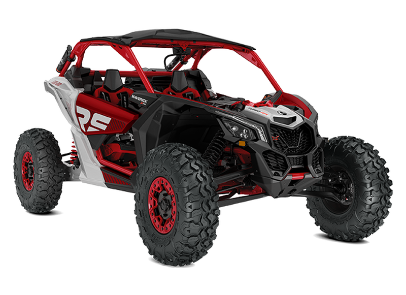 24 CAN-AM MAVERICK X RS TURBO RR SAS - Fiery Red & Hyper Silver 