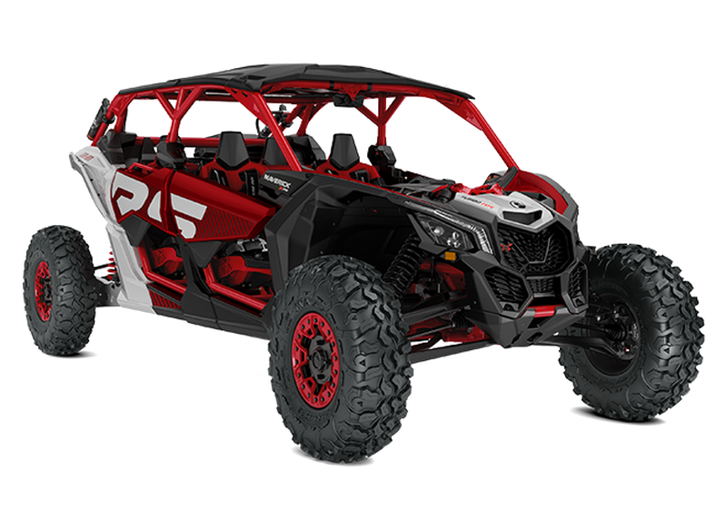 24 CAN-AM MAVERICK MAX X RS TURBO RR SAS - Fiery Red & Hyper Silver