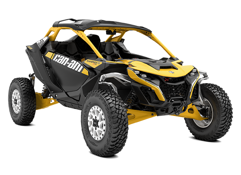 24 CAN-AM MAVERICK - R - X RS - DCT 999T -SMART-SHOX -  Carbon Black & Neo Yellow