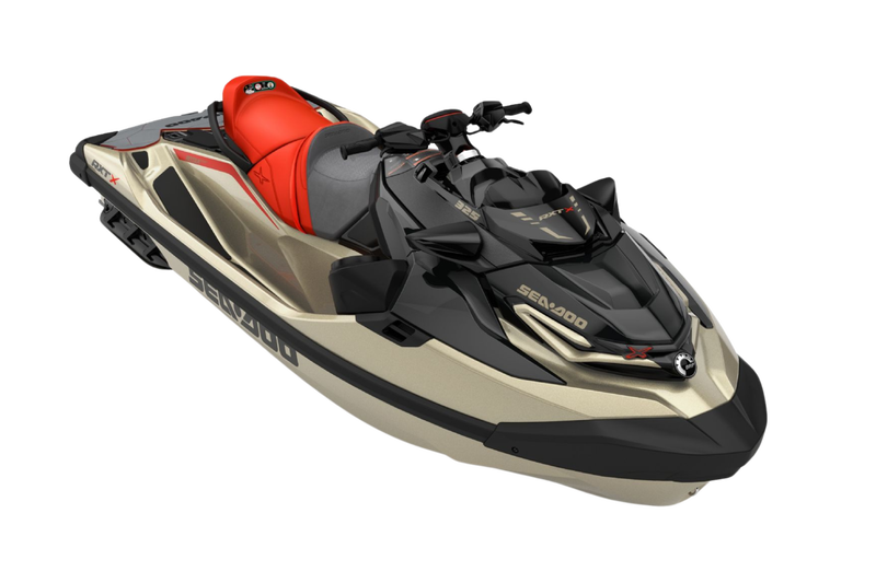 SEA DOO RXT-X RS 325 (Tech Package) - Metallic Tan / Lava Red (Premium color) - 2025